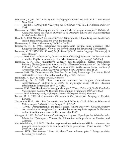 Comparative Notes on Hurro-Urartian, Northern Caucasian