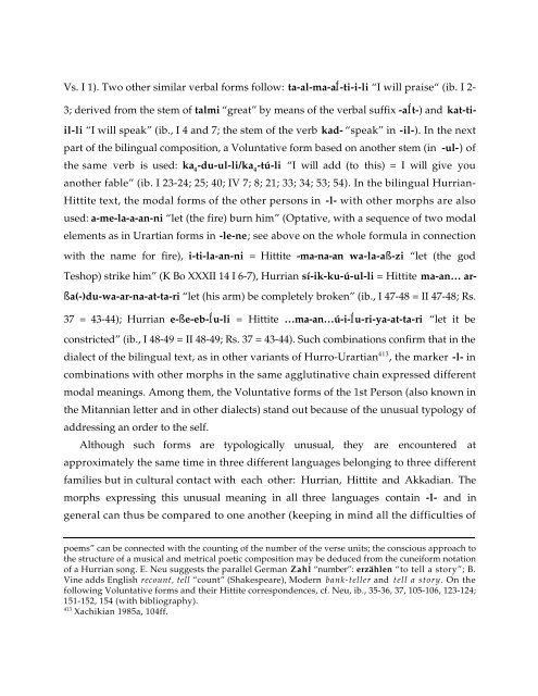 Comparative Notes on Hurro-Urartian, Northern Caucasian