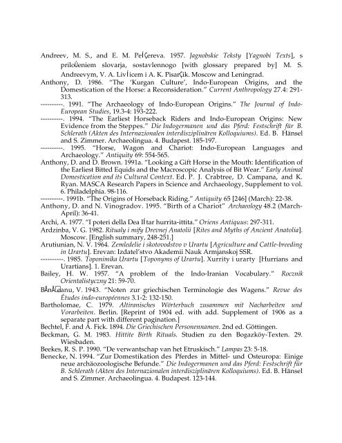 Comparative Notes on Hurro-Urartian, Northern Caucasian