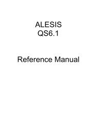 Alesis QS6.1 Reference Manual - Cyborgstudio.com