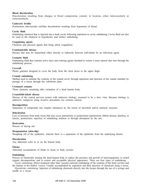 Care and Disposition of Remains - Army Publishing Directorate ...