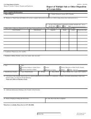 Report of Multiple Sale or Other Disposition of Certain Rifles