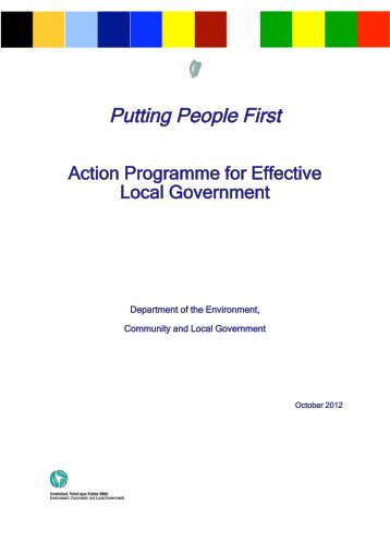 Putting People First - Department of Environment and Local ...