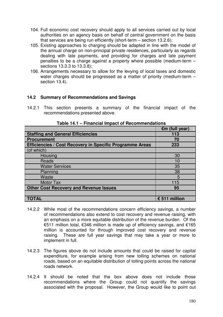 Report of the Local Government Efficiency Review Group