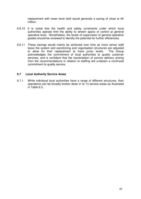 Report of the Local Government Efficiency Review Group