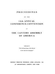 1960 Proceedings - Cantors Assembly