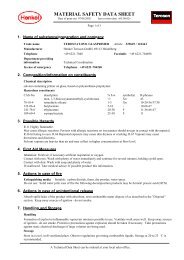 MATERIAL SAFETY DATA SHEET - Akd Tools