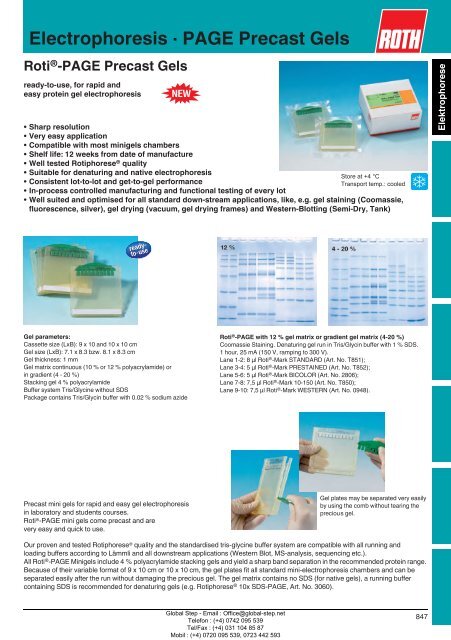 Electrophoresis