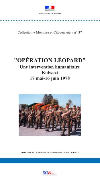 "OPÉRATION LÉOPARD" - Ministère de la Défense