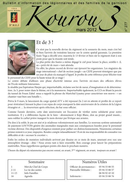 Et de 3 ! - 3e Régiment étranger d'infanterie - Légion étrangère