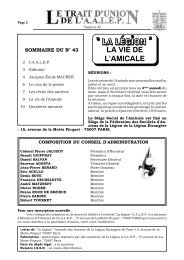 Numéro 43 - Amicale des Anciens de la Légion Etrangère de Paris ...