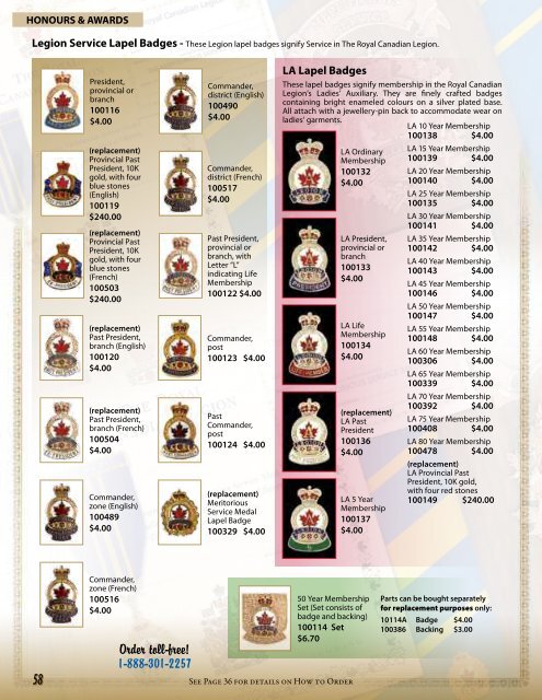 LEGION BRANCH CATALOGUE