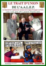 Numéro 66 - février 2008 - Amicale des Anciens de la Légion ...