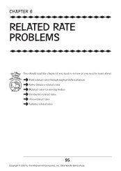 RELATED RATE PROBLEMS - Lecturer