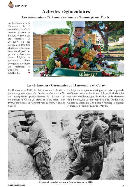 REP INFO novembre 2012 - 2e Régiment étranger de parachutistes ...