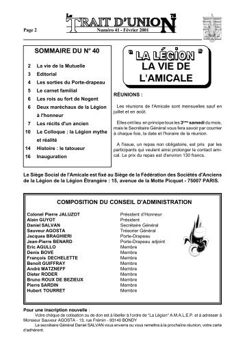 1e Quad 2001 - Amicale des Anciens de la Légion Etrangère de Paris