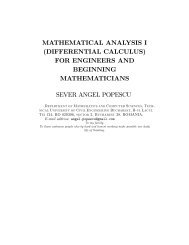 MATHEMATICAL ANALYSIS I (DIFFERENTIAL CALCULUS) FOR ...