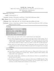 MATH 104 - Section 108 Differential Calculus with ... - UBC Math