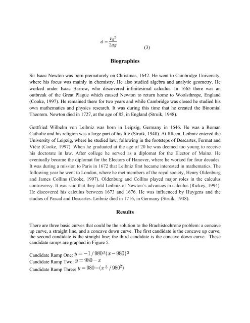 Exploring the Methods of Differential Calculus through the ...