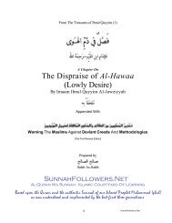 The Dispraise of Al-Hawaa - Part 1 of 3 - Al Quran wa Sunnah