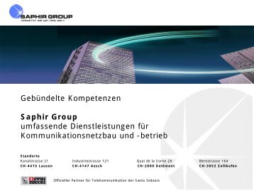 Netzbau / Netzbetrieb Radio- & TV Sendetechnik - saphirgroup.ch