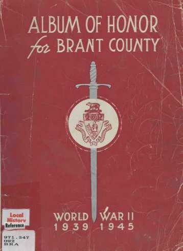 Album of Honor - Brantford Public Library