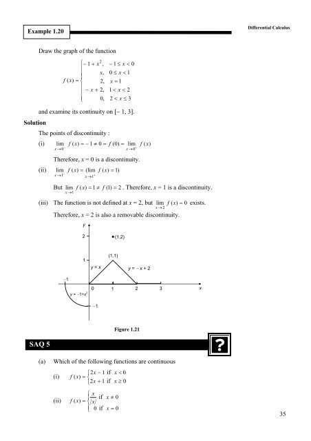 unit 1 differential calculus - IGNOU