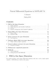 Solving Partial Differential Equations in MATLAB