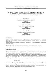 FORMULATION OF DIFFERENTIAL EQUATION MOVING OF ...