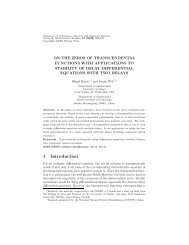 On the zeros of transcendental functions with applications