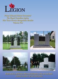 LEGION LEGION - Prince Edward Island Command