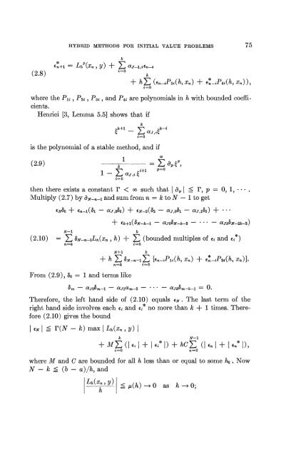 Hybrid Methods for Initial Value Problems in Ordinary Differential ...