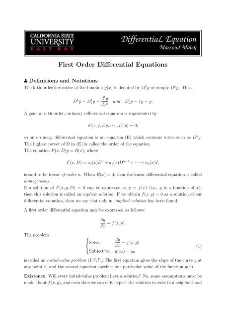 Differential Equation