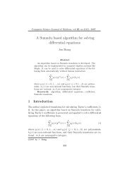 A Sumudu based algorithm for solving differential equations