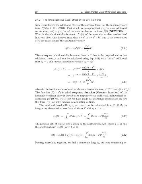 2. SECOND ORDER LINEAR DIFFERENTIAL EQUATIONS
