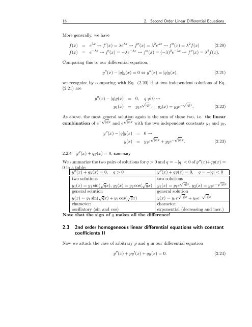 2. SECOND ORDER LINEAR DIFFERENTIAL EQUATIONS