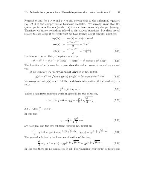 2. SECOND ORDER LINEAR DIFFERENTIAL EQUATIONS