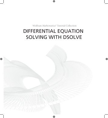 Differential Equation Solving With DSolve - Wolfram Research