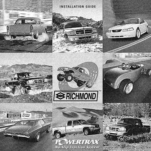 INSTALLATION GUIDE Richmond Gear