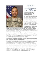 biography command sergeant major eli a. valenzuela - Nebraska