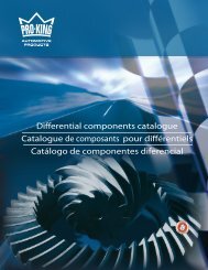 Differential components catalogue Catalogue de ... - King-O-Matic