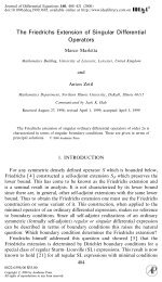 The Friedrichs Extension of Singular Differential Operators