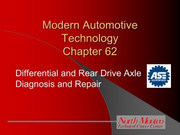 Differential and Rear Drive Axle Diagnosis and Repair
