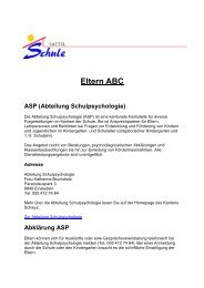 Eltern ABC ASP (Abteilung Schulpsychologie) - Gemeinde Sattel