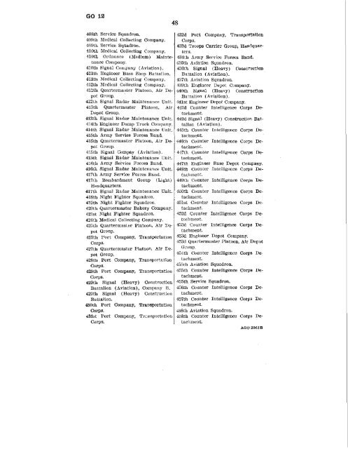 General Orders 1946 - Fort Benning