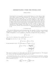 Differentiation under the integral sign