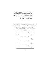 CD-ROM Appendix A: Equal-Area Graphical Differentiation