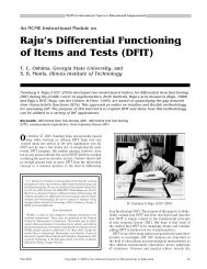Raju's Differential Functioning of Items and Tests - National Council ...