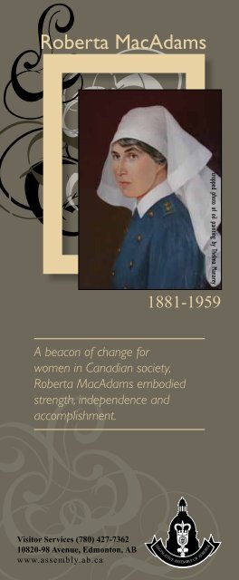 Roberta MacAdams - Legislative Assembly of Alberta