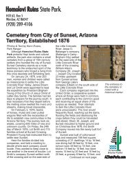 Cemetery from City of Sunset, Arizona Territory, Established 1876